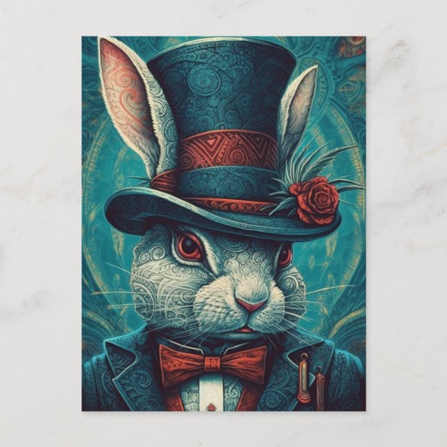 Beautiful Fantasy Rabbit Postkarte (Vorderseite)