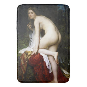 Beautiful Female Bather (von Bouguereau) Badematte