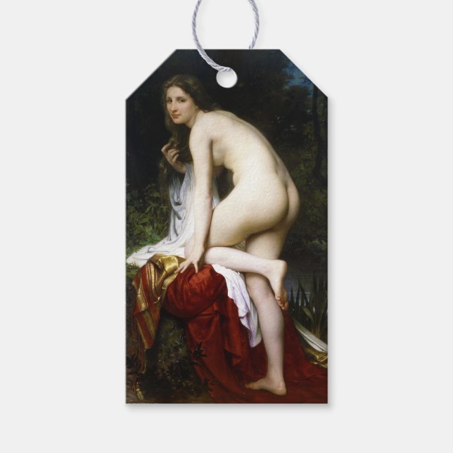 Beautiful Female Bather (von Bouguereau) Geschenkanhänger (Vorderseite)
