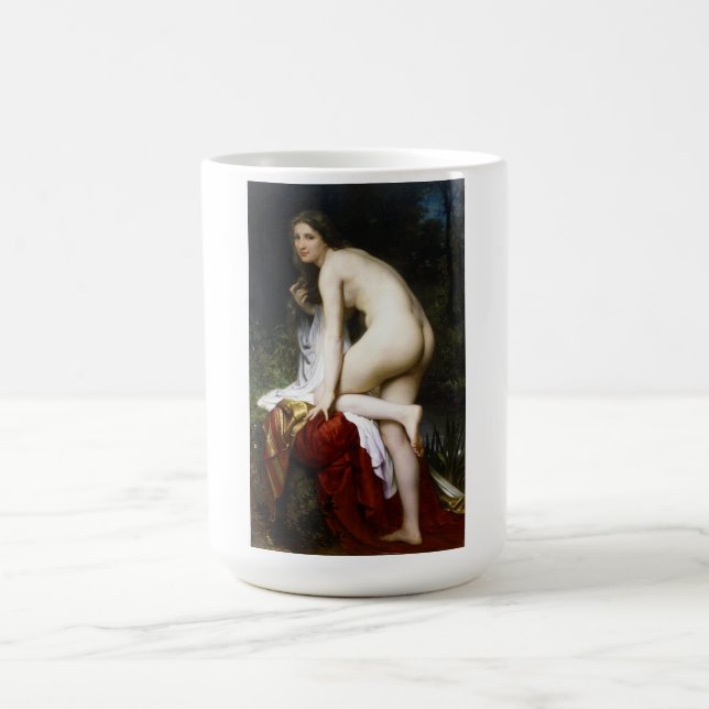 Beautiful Female Bather (von Bouguereau) Kaffeetasse (Mittel)