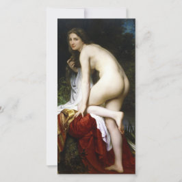 Beautiful Female Bather (von Bouguereau) Karte