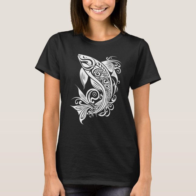 Beautiful Fish Vector Graphic Nature Water Sea Riv T-Shirt (Vorderseite)