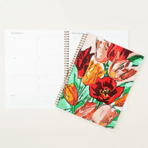 Beautiful Floral Bouquet Tulips Kontur Planer