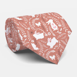 Beautiful Floral Butterfly Garden Neck Tie Krawatte