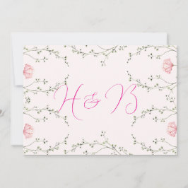 Beautiful Floral Einladung