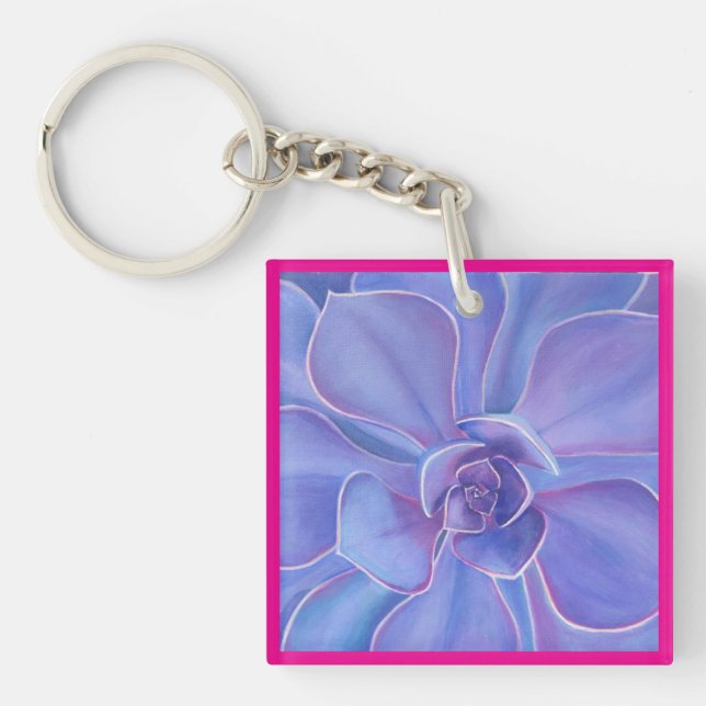 Beautiful Floral Key Chain Schlüsselanhänger (Vorderseite)