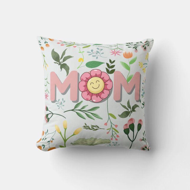 Beautiful Floral Mother’s Day Pillow  Kissen (Vorderseite)