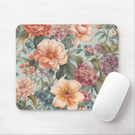 Beautiful Floral Vintage Flower Painting Mousepad