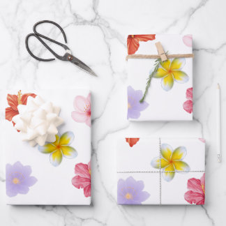 Beautiful Flower Gift Wrap Geschenkpapier Set