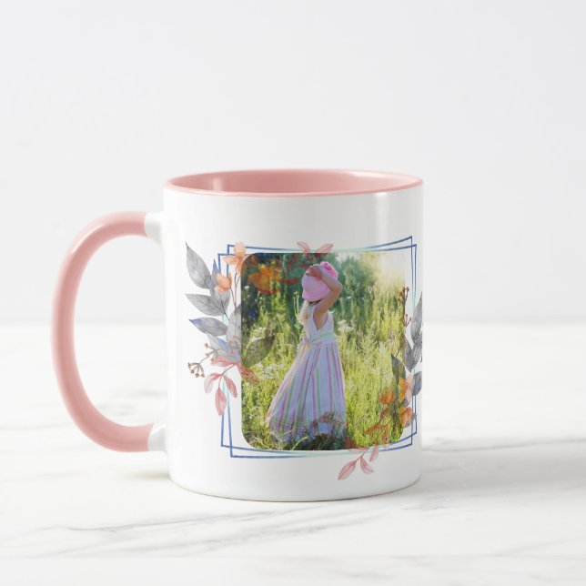 beautiful flower photo frame tasse (Links)