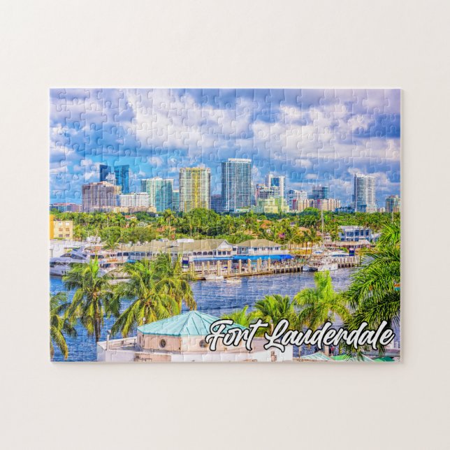 Beautiful Fort Lauderdale, Florida, USA Puzzle (Horizontal)