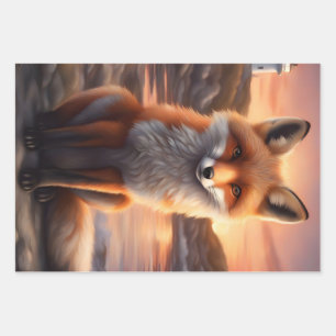 Beautiful Fox Geschenkpapier Set