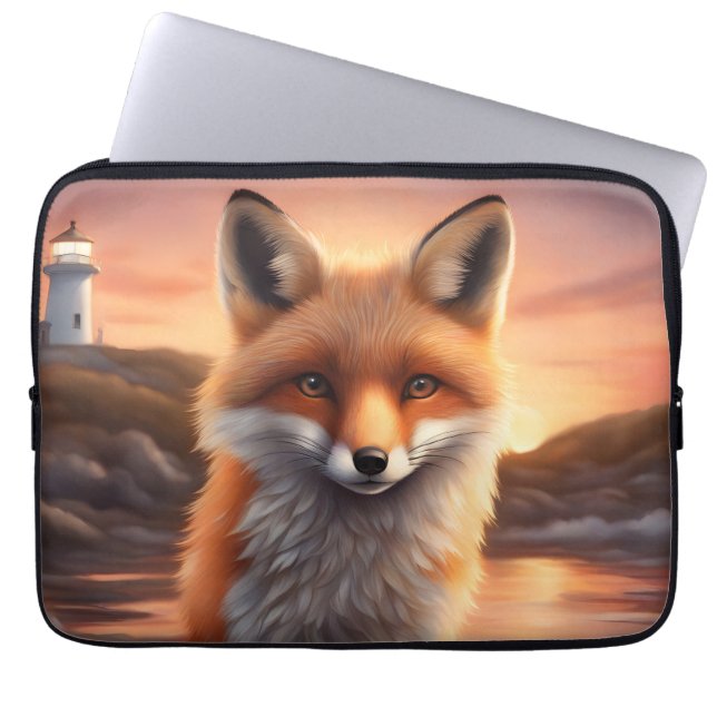 Beautiful Fox Laptopschutzhülle (Vorderseite)