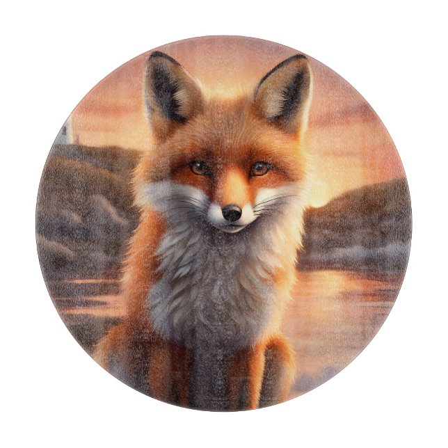 Beautiful Fox Schneidebrett (Vorderseite)