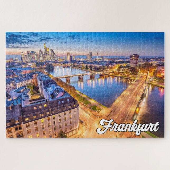 Beautiful Frankfurt, Deutschland Puzzle (Horizontal)
