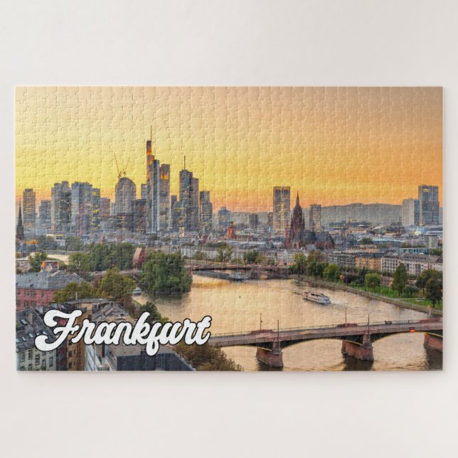 Beautiful Frankfurt, Deutschland Puzzle (Horizontal)