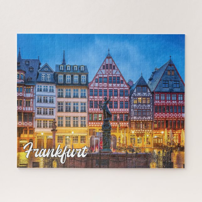 Beautiful Frankfurt, Deutschland Puzzle (Horizontal)