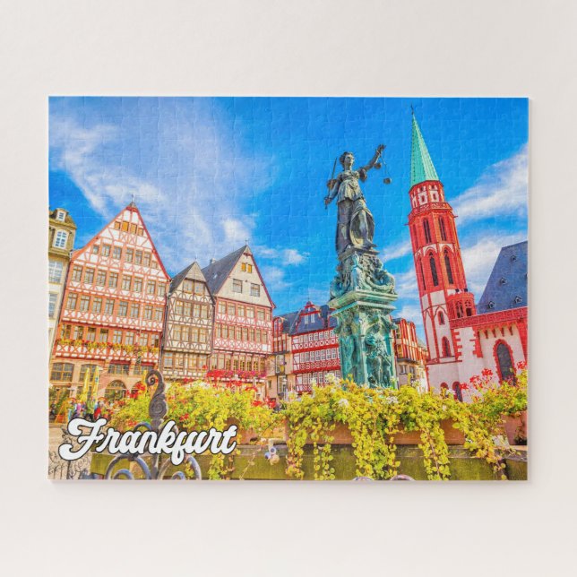 Beautiful Frankfurt, Deutschland Puzzle (Horizontal)