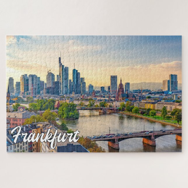 Beautiful Frankfurt, Deutschland Puzzle (Horizontal)