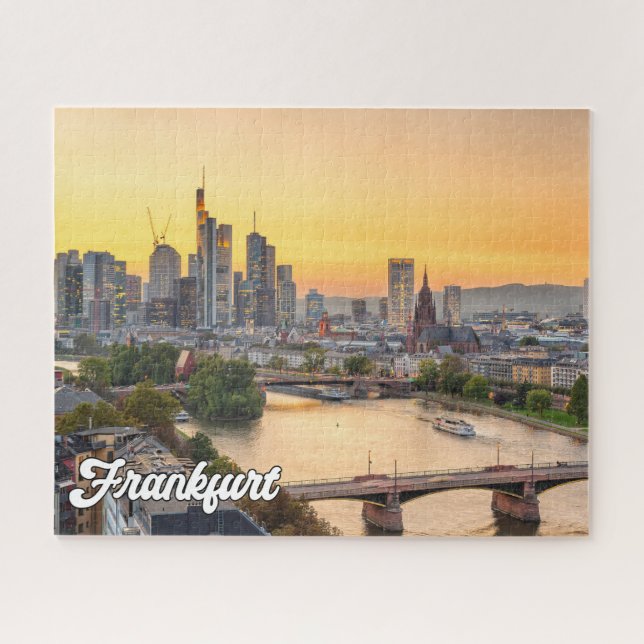 Beautiful Frankfurt, Deutschland Puzzle (Horizontal)