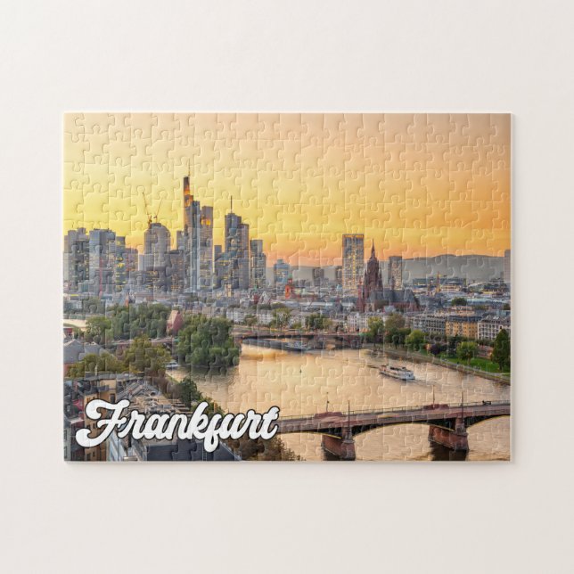 Beautiful Frankfurt, Deutschland Puzzle (Horizontal)