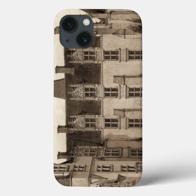 Beautiful French Chateau in Sepia Tones Case-Mate iPhone Hülle (Rückseite)
