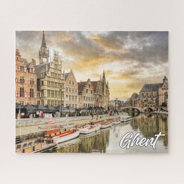 Beautiful Gent, Belgien Puzzle (Horizontal)