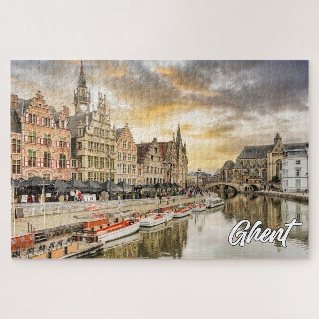 Beautiful Gent, Belgien Puzzle (Horizontal)