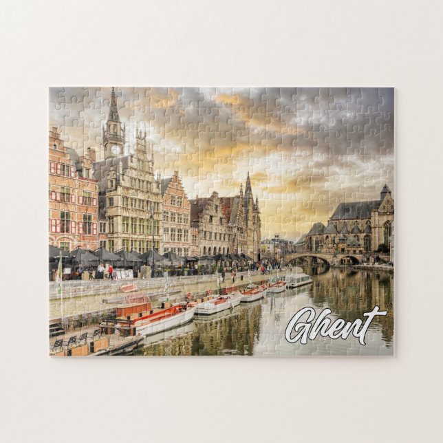 Beautiful Gent, Belgien Puzzle (Horizontal)