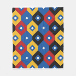 Beautiful geometric pattern fleecedecke