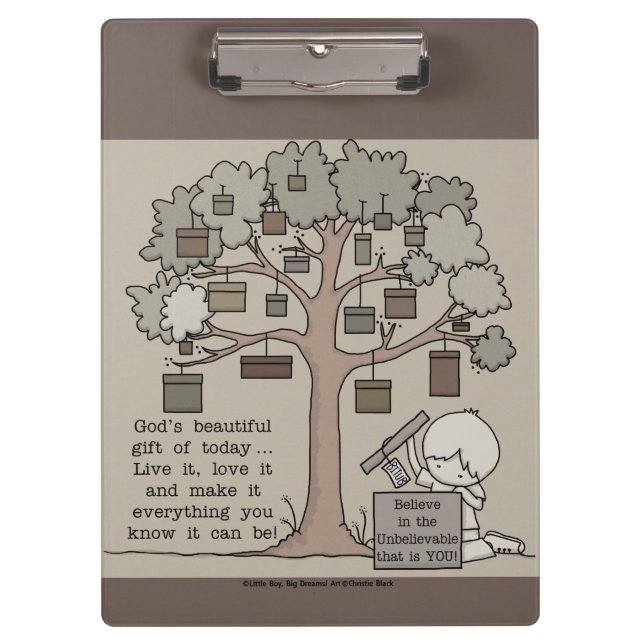 Beautiful Gift Klemmbrett (Vorderseite)