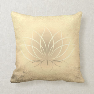 Beautiful Gold Lotus , Zen Kissen