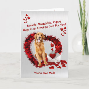 Beautiful Golden Retriever - You've Got Mail! Feiertagskarte