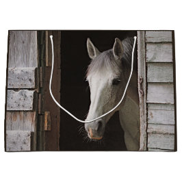 Beautiful Gray Mare Horse Große Geschenktüte