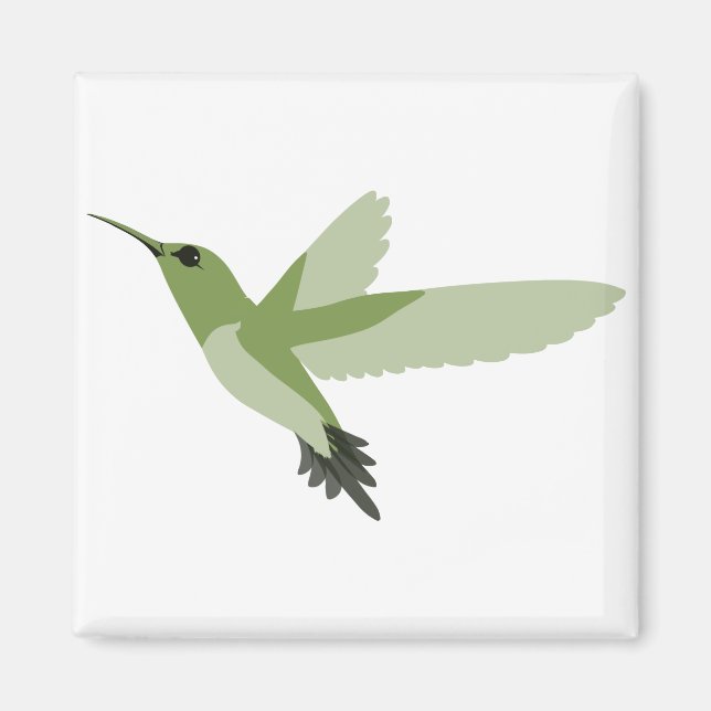 Beautiful Green Hummingbird Magnet (Vorne)