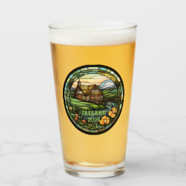 Beautiful Green Ireland Souvenir Glas
