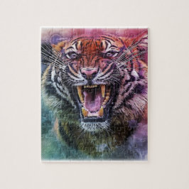 Beautiful Growling Bengalisch Tiger Puzzle