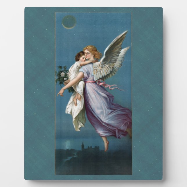 Beautiful Guardian Angel Plaque Fotoplatte (Vorderseite)