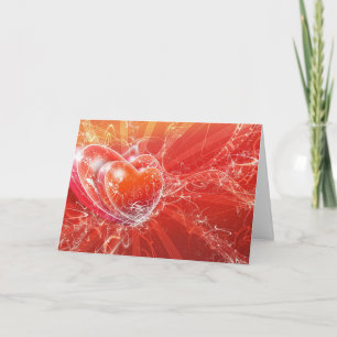 Beautiful Heart Valentine Card Feiertagskarte