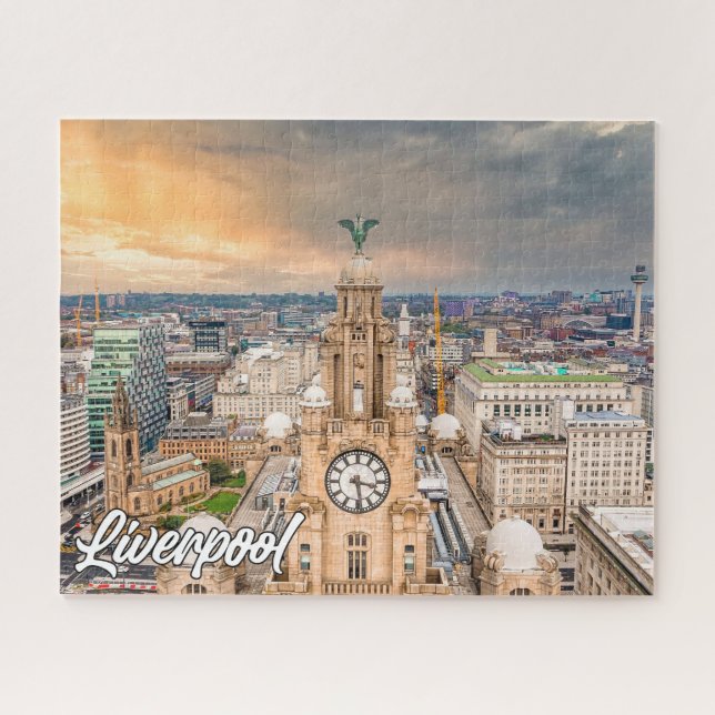 Beautiful Historic Liverpool, England, Großbritann Puzzle (Horizontal)