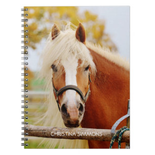 Beautiful Horse Personalized Notebook Notizblock
