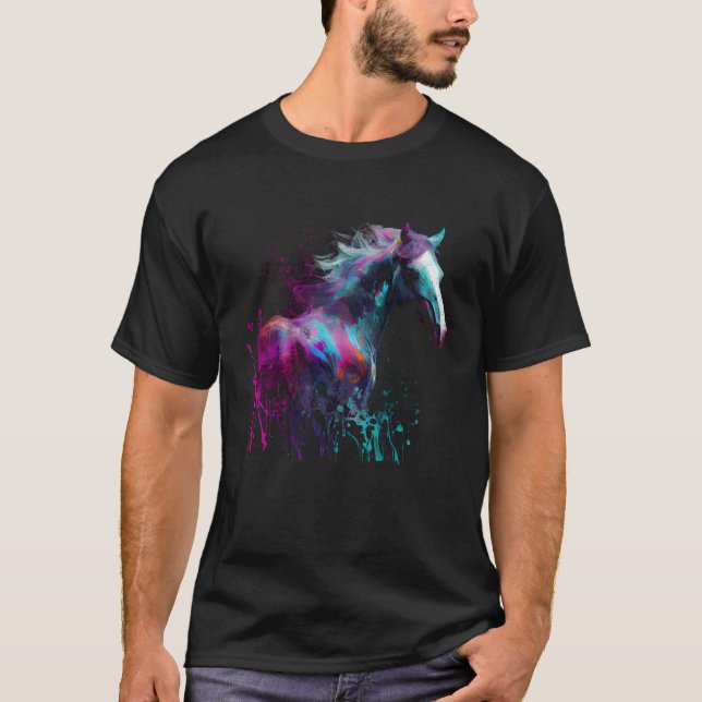 Beautiful Horse  Splash Equestrian Horse Trainer 2 T-Shirt (Vorderseite)