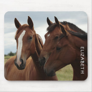 Beautiful Horses Personalized Mousepad