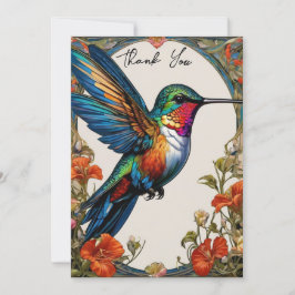 Beautiful Hummingbird Dankeskarte