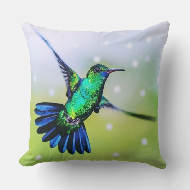 Beautiful Hummingbird Kissen (Vorderseite)