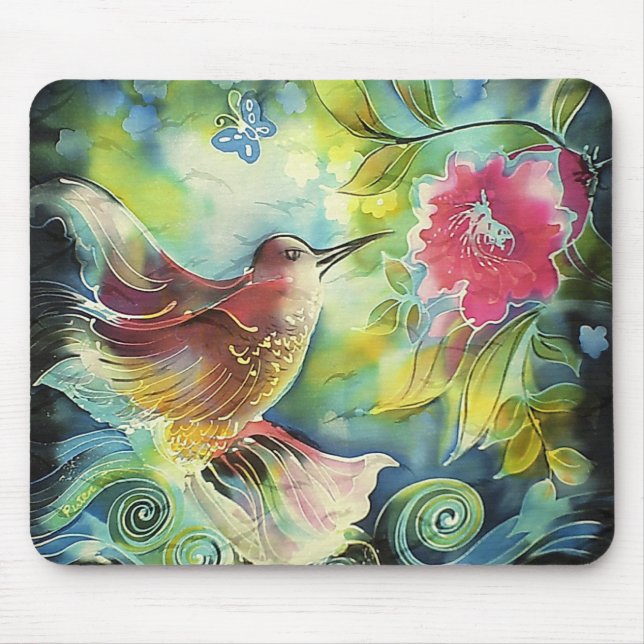 Beautiful Hummingbird Mousepad (Vorne)