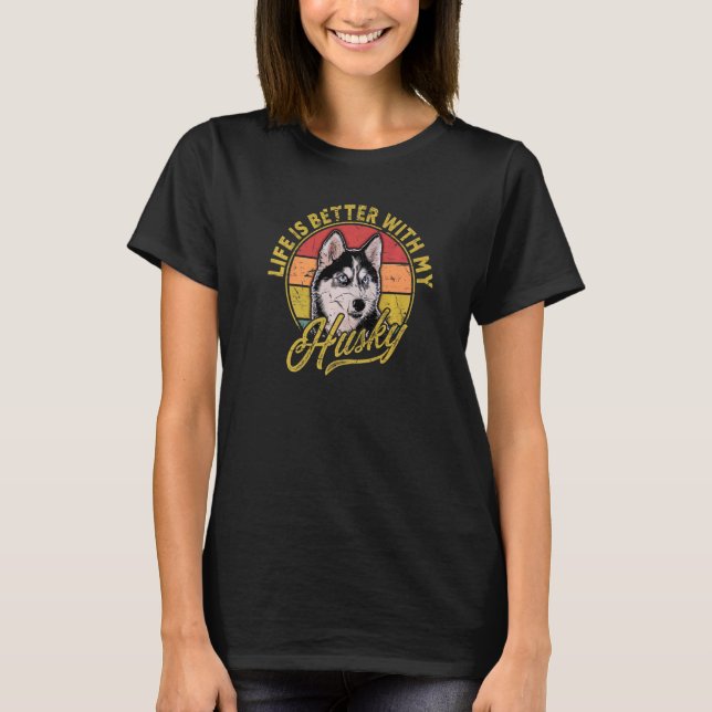 Beautiful Husky Dog T-Shirt (Vorderseite)