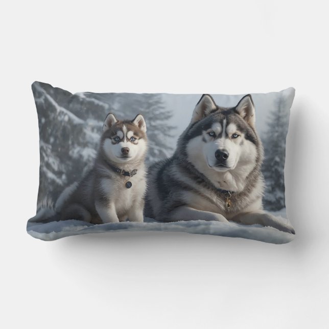Beautiful Husky Lendenkissen (Vorderseite)