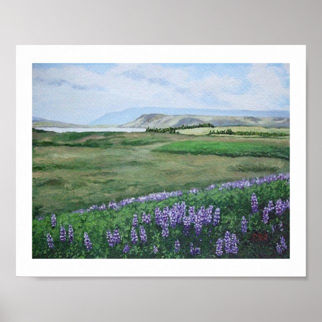 Beautiful Icelandic landscape by Pola.B.Alex Art Poster (Vorne)