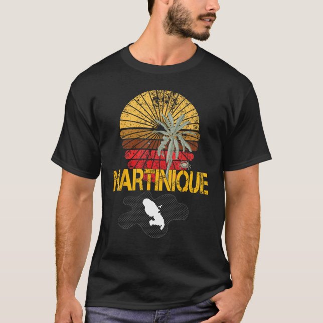 Beautiful  idea map of Martinique Madinina 972 T-Shirt (Vorderseite)